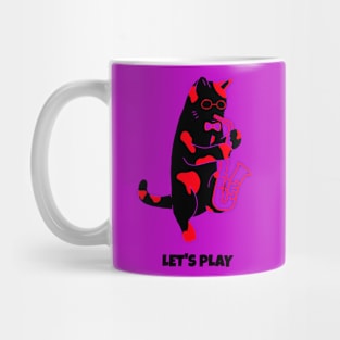 CAT PLAYING MUSIC Mug